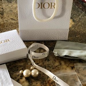 Dior Pearl tribal earrings